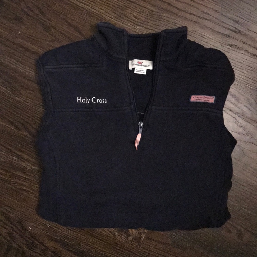 Vineyard Vines 1/4 Zip Sweatshirt- Holy Cross